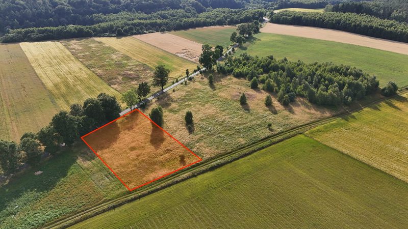 Działka na sprzedaż 2 302 m²: Działka budowlana na sprzedaż w Ostrowąsach, 6 km od Barwic