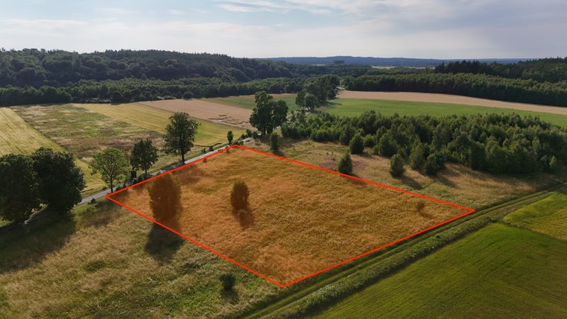 Działka na sprzedaż 5 696 m²: Działka budowlana na sprzedaż w Ostrowąsach, 6 km od Barwic