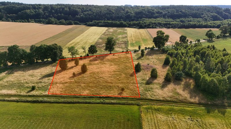 Działka na sprzedaż 5 696 m²: Działka budowlana na sprzedaż w Ostrowąsach, 6 km od Barwic