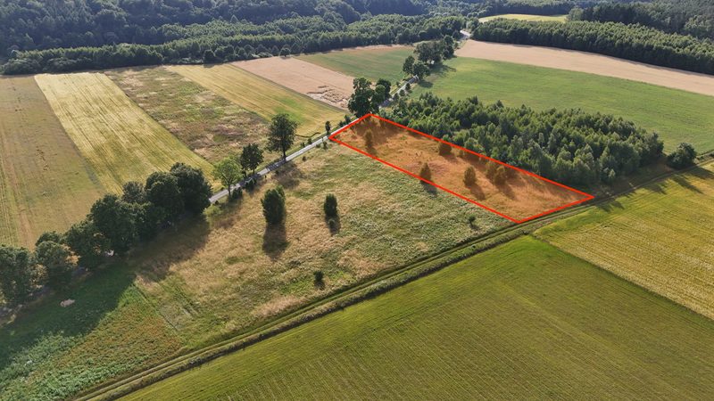 Działka na sprzedaż 4 897 m²: Działka budowlana na sprzedaż w Ostrowąsach, 6 km od Barwic