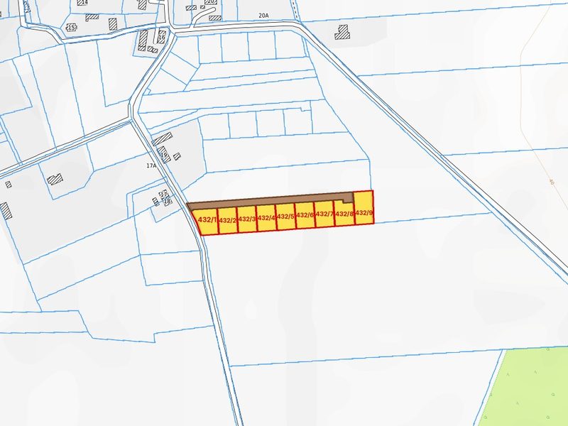Działka na sprzedaż 752 m²: Dziewięć działek budowlanych z drogą wewnętrzną w Białogórzynie, 12 km od Białogardu