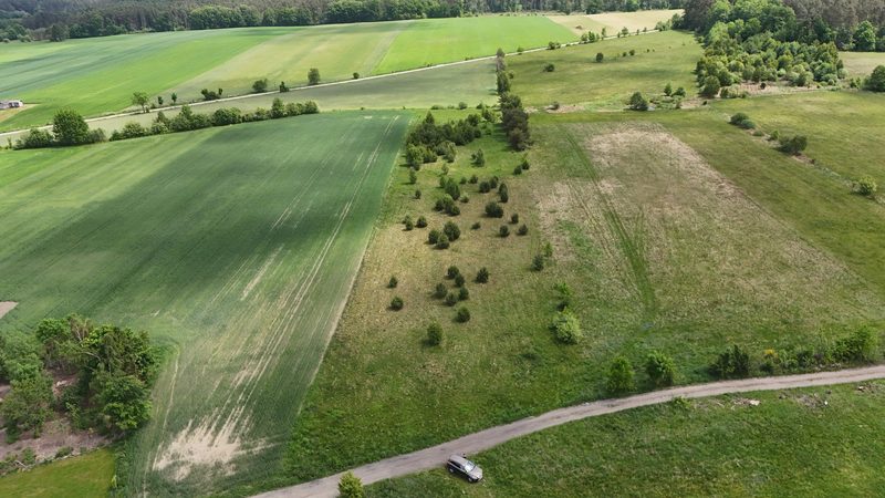 Działka na sprzedaż 752 m²: Dziewięć działek budowlanych z drogą wewnętrzną w Białogórzynie, 12 km od Białogardu