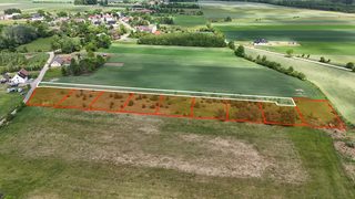 Dziewięć działek budowlanych z drogą wewnętrzną w Białogórzynie, 12 km od Białogardu zdjęcie 1