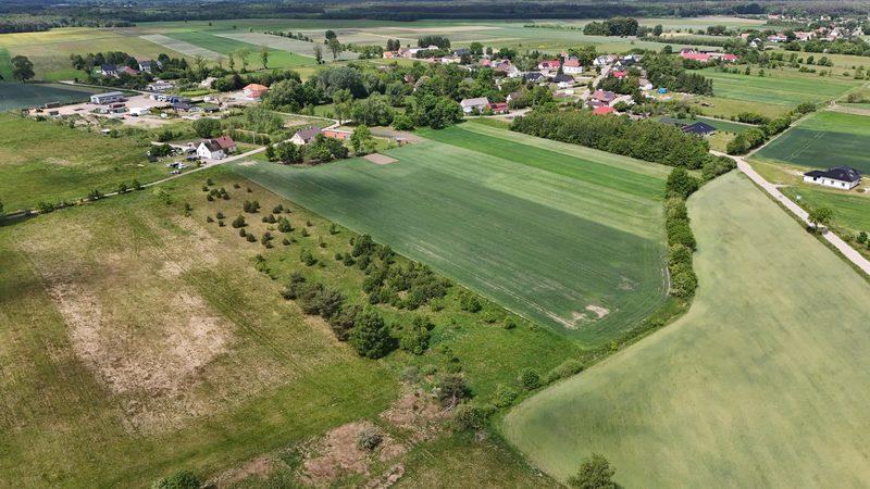 Działka na sprzedaż 752 m²: Dziewięć działek budowlanych z drogą wewnętrzną w Białogórzynie, 12 km od Białogardu