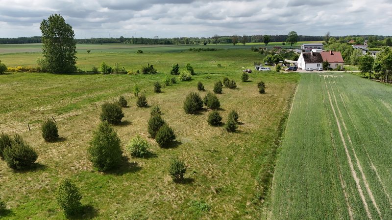 Działka na sprzedaż 752 m²: Dziewięć działek budowlanych z drogą wewnętrzną w Białogórzynie, 12 km od Białogardu