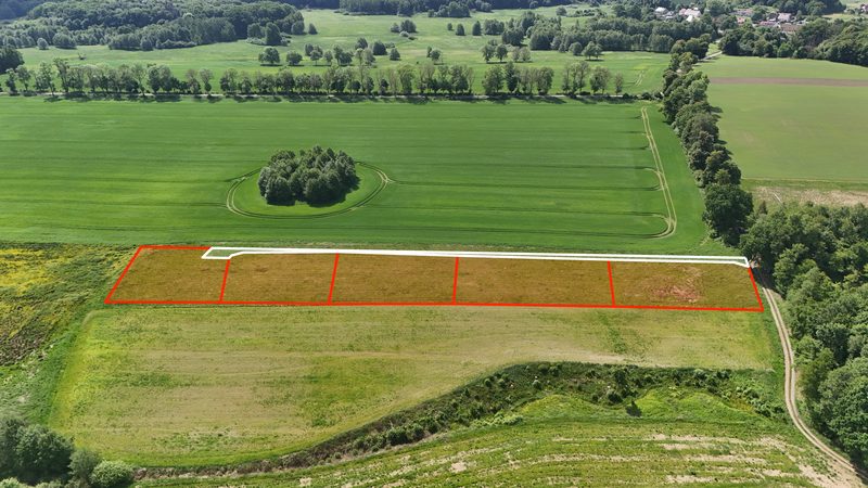 Działka na sprzedaż 2 306 m²: Pięć działek rolnych przy lesie w Byszynie, 9 km od Białogardu