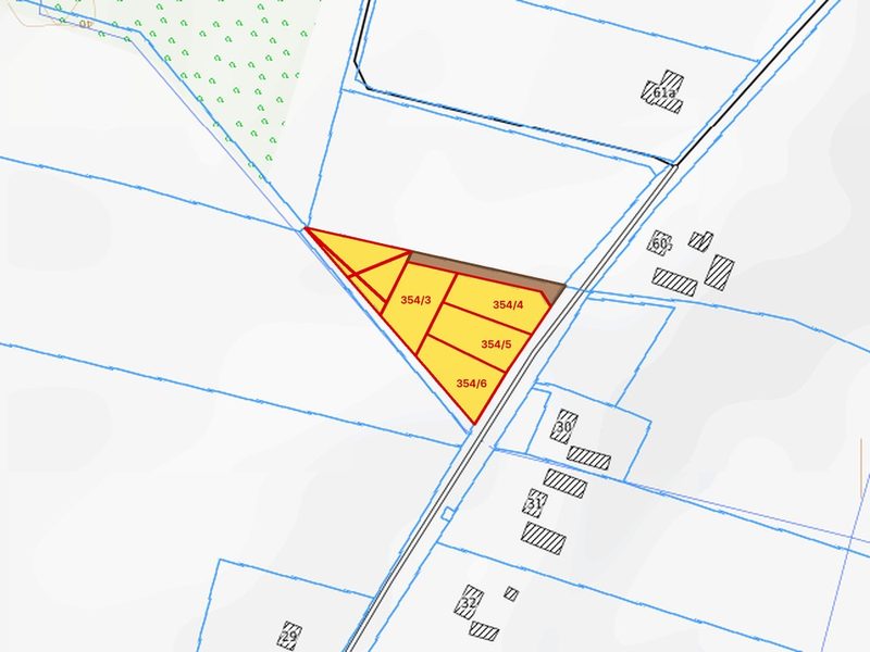 Działka na sprzedaż 1 000 m²: Pięć działek rolnych na skraju Dargikowa, 8 km od Białogardu