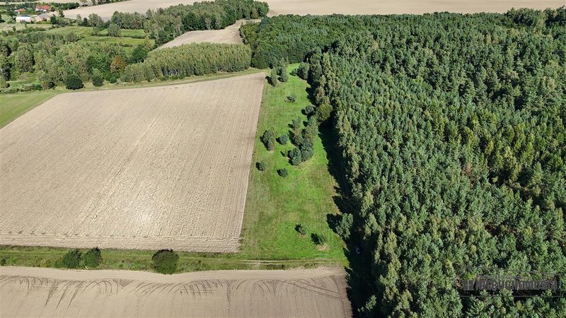 Działka na sprzedaż 3 001 m²: Cztery działki rolne przy lesie w Dargikowie, 8 km od Białogardu