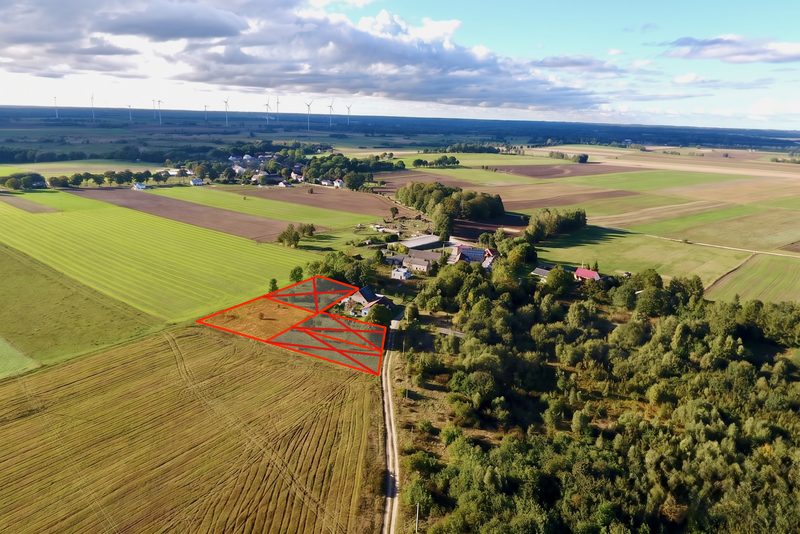 Działka na sprzedaż 1 145 m²: Cztery działki budowlane między polami a lasem w Dargikowie, 7 km od Białogardu