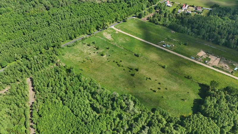 Działka na sprzedaż 1 689 m²: Dziewięć działek budowlanych na polanie wśród lasów w Łęcznie, 4 km od Białogardu