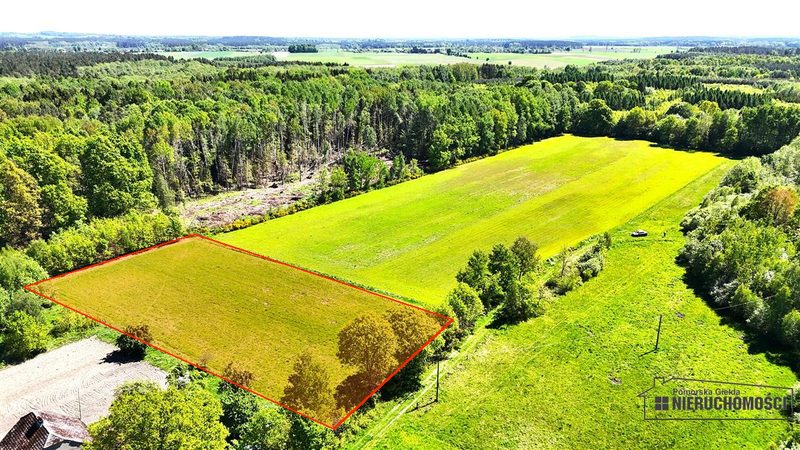 Działka na sprzedaż 4 817 m²: Działka budowlana wśród lasów w Żeleźnie, 11 km od Białogardu