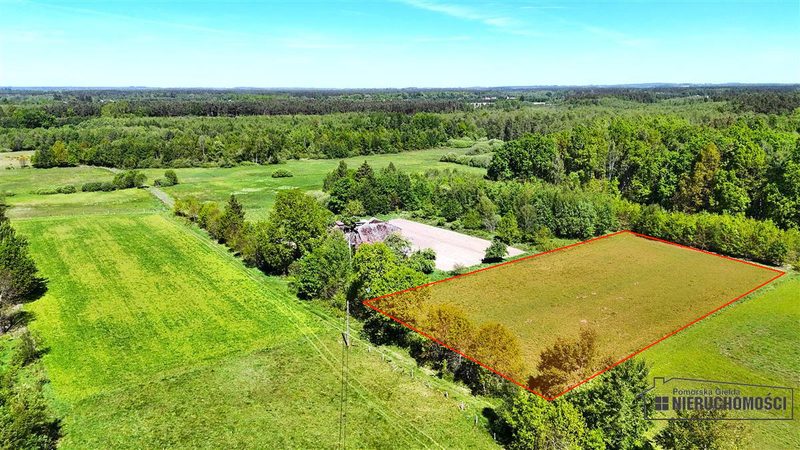 Działka na sprzedaż 4 817 m²: Działka budowlana wśród lasów w Żeleźnie, 11 km od Białogardu