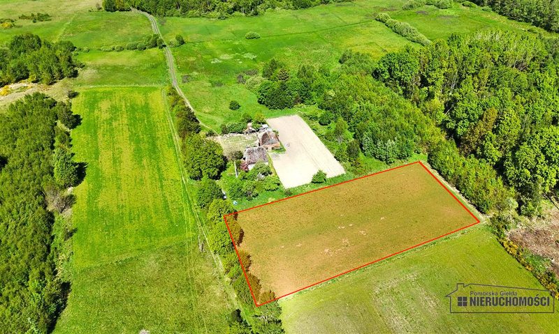 Działka na sprzedaż 4 817 m²: Działka budowlana wśród lasów w Żeleźnie, 11 km od Białogardu