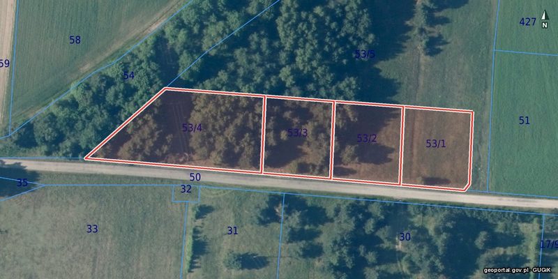 Działka na sprzedaż 1 000 m²: Działki budowlane na sprzedaż w Drzonowie, 13 km od Białego Borka