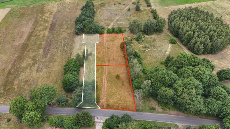 Działka na sprzedaż 866 m²: Działki budowlane na sprzedaż w Breniu, 11 km od Dobiegniewa