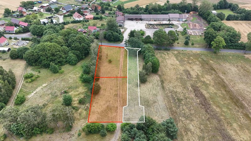 Działka na sprzedaż 866 m²: Działki budowlane na sprzedaż w Breniu, 11 km od Dobiegniewa