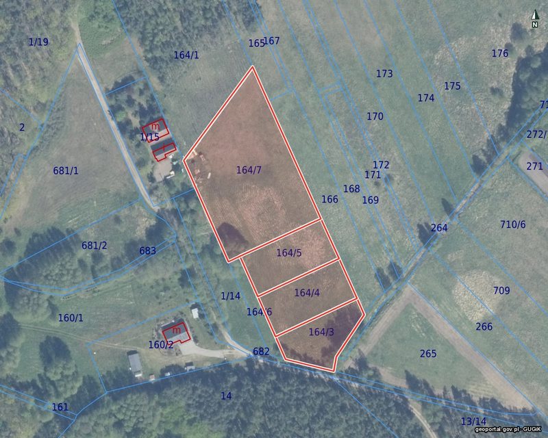 Działka na sprzedaż 1 328 m²: Działki budowlane na skraju Puszczy Piaskowej, 13 km od Cedyni