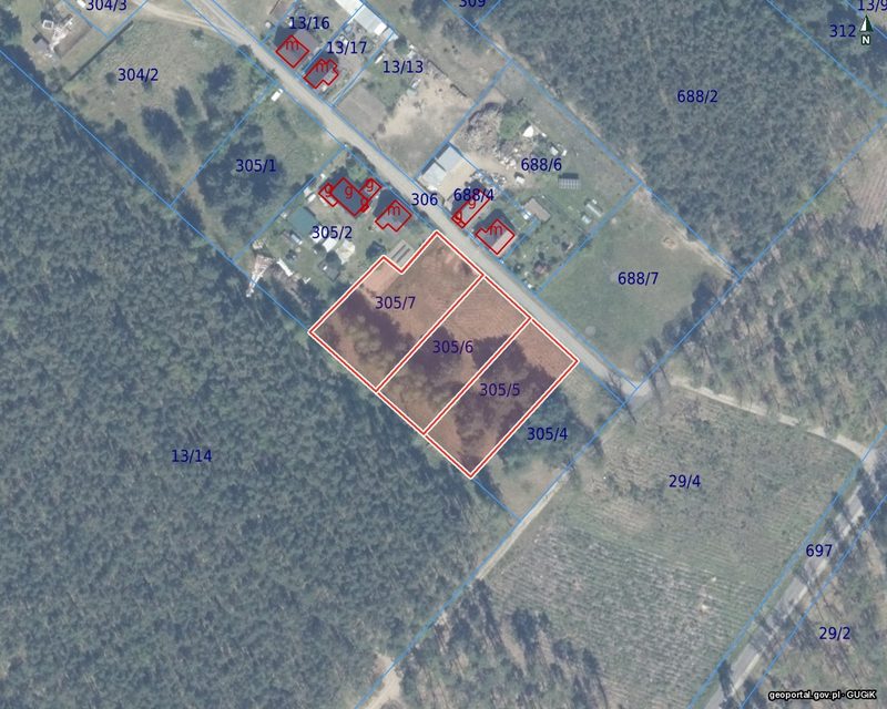Działka na sprzedaż 1 273 m²: Działki budowlane pod lasem w Piasku, 13 km od Cedyni