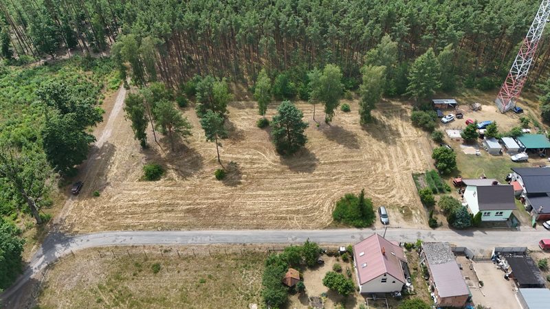 Działka na sprzedaż 1 273 m²: Działki budowlane pod lasem w Piasku, 13 km od Cedyni