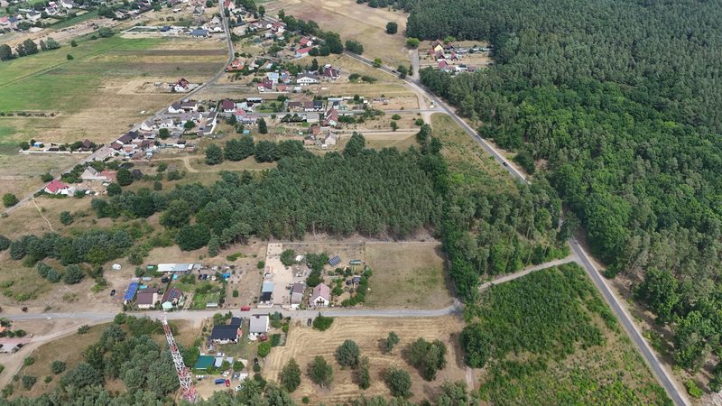 Działka na sprzedaż 1 273 m²: Działki budowlane pod lasem w Piasku, 13 km od Cedyni
