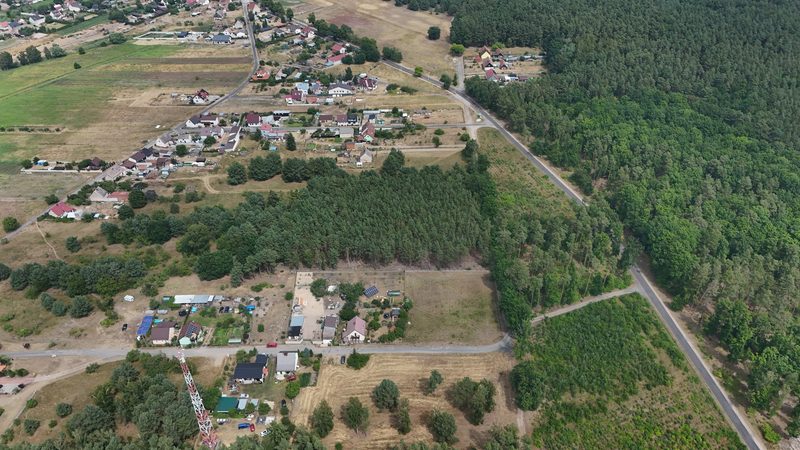 Działka na sprzedaż 1 273 m²: Działki budowlane pod lasem w Piasku, 13 km od Cedyni