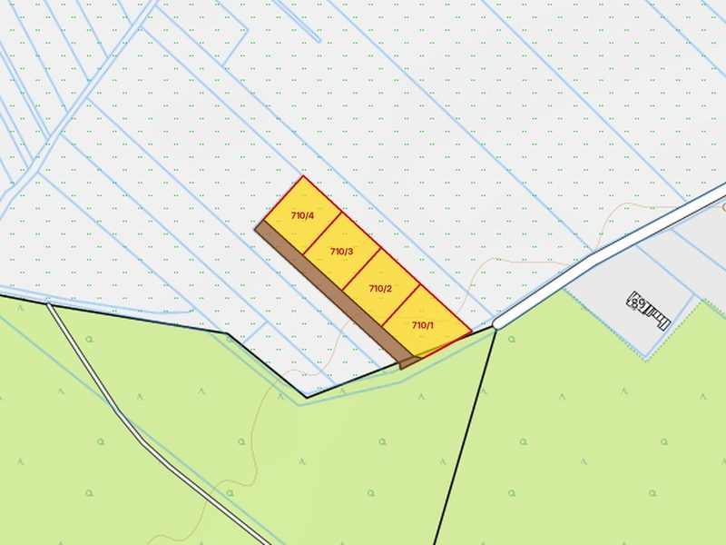 Działka na sprzedaż 988 m²: Cztery działki budowlane przy lesie w Piasku, 11 km od Cedyni