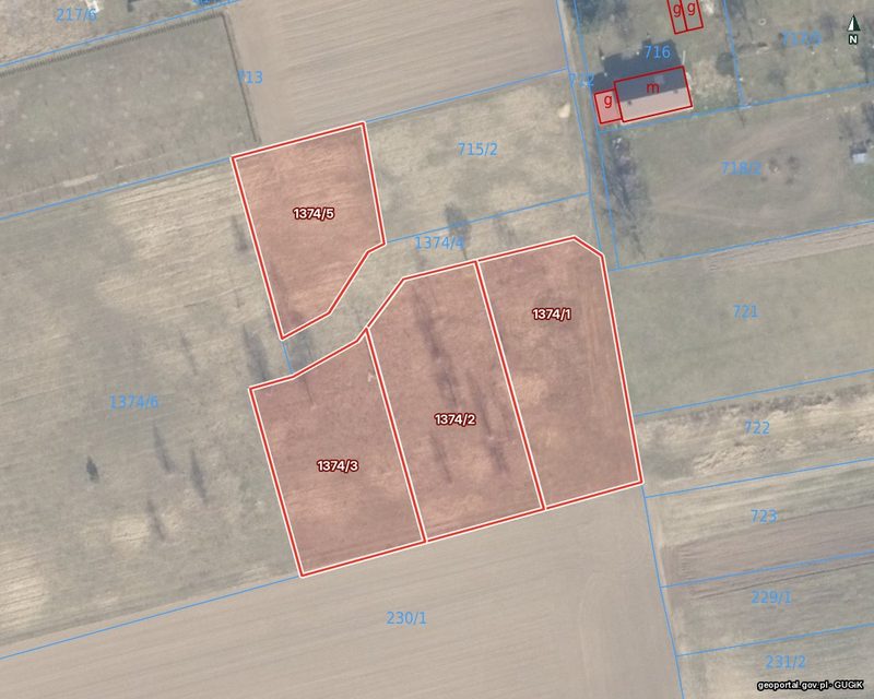 Działka na sprzedaż 843 m²: Działki budowlane na skraju Lisiego Pola, 7 km od Chojny