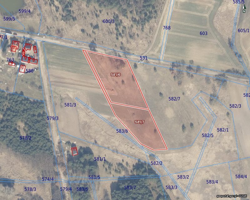 Działka na sprzedaż 9 560 m²: Działki budowlane naprzeciw lasu w Lisim Polu, 8 km od Chojny
