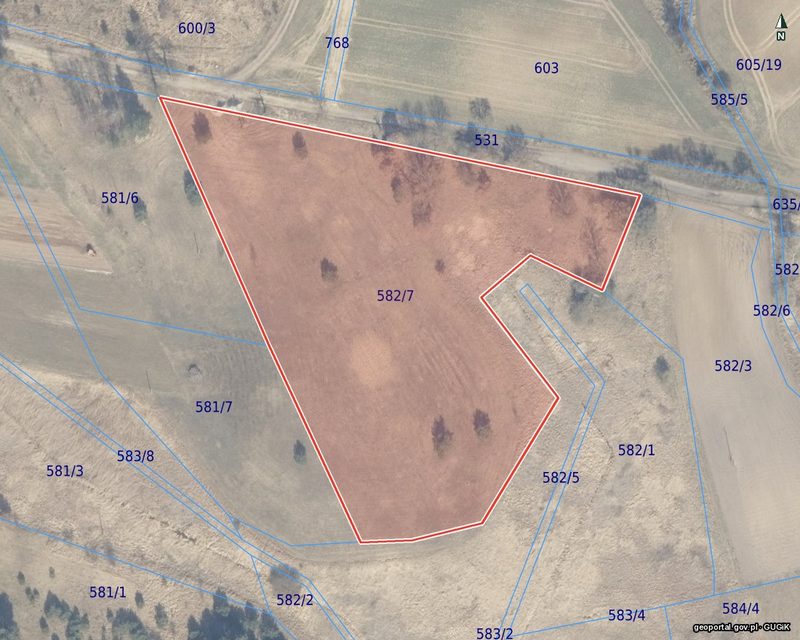 Działka na sprzedaż 13 024 m²: Działka budowlana w Lisim Polu, 8 km od Chojny