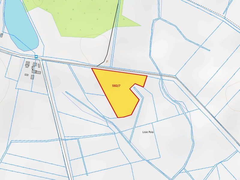 Działka na sprzedaż 13 024 m²: Działka budowlana w Lisim Polu, 8 km od Chojny