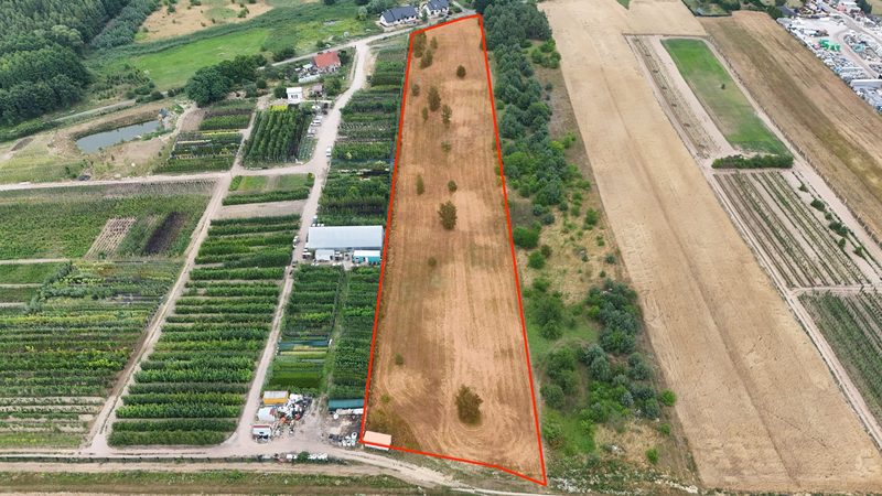 Działka na sprzedaż 12 599 m²: Działka budowlana w Lisim Polu, 10 km od Chojny