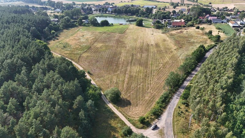 Działka na sprzedaż 9 501 m²: Działka budowlana przy lesie w Strzelczynie, 9 km od Trzcińska-Zdroju