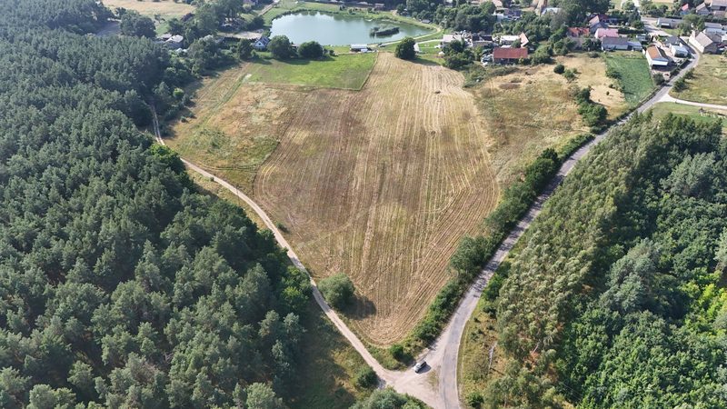 Działka na sprzedaż 9 501 m²: Działka budowlana przy lesie w Strzelczynie, 9 km od Trzcińska-Zdroju