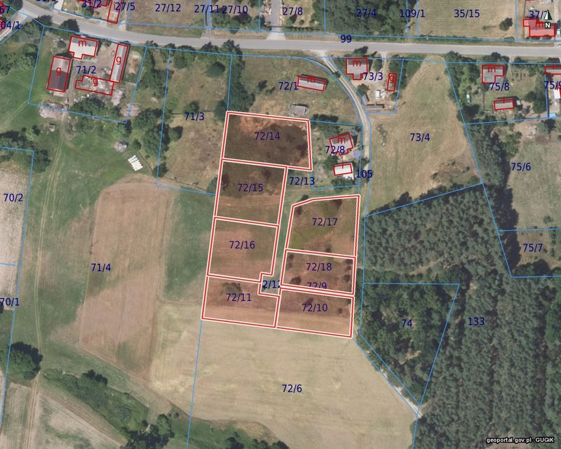 Działka na sprzedaż 887 m²: Działki budowlane na sprzedaż w Rakłowicach