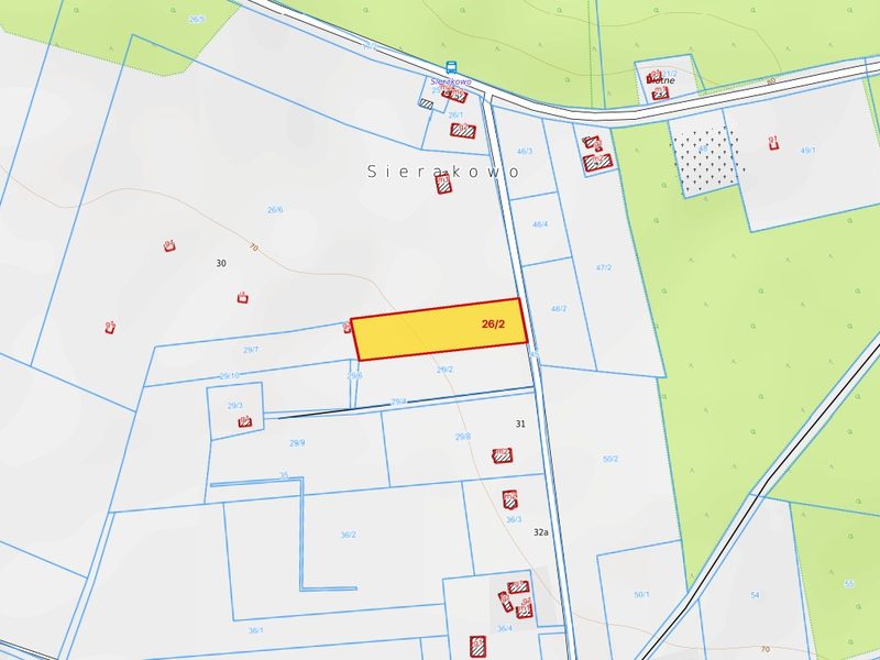 Działka na sprzedaż 4 844 m²: Działka budowlana na sprzedaż w Sierakowie