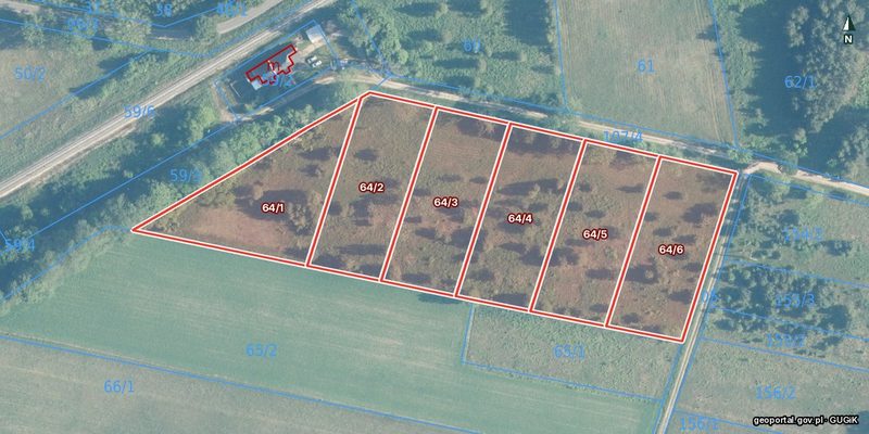 Działka na sprzedaż 2 998 m²: Działki budowlane w Kalisz Pomorski