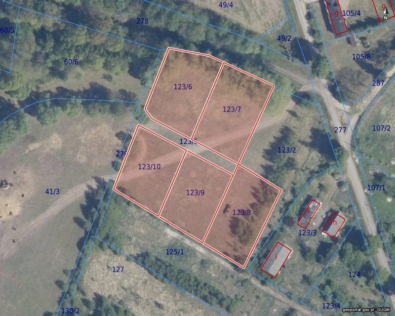 Działka na sprzedaż 1 208 m²: Pięć działek budowlanych blisko lasu w Garnkach, 8 km od Karlina