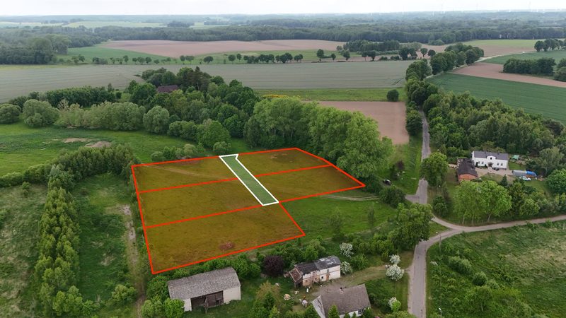 Działka na sprzedaż 1 208 m²: Pięć działek budowlanych blisko lasu w Garnkach, 8 km od Karlina