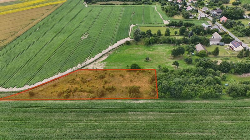 Działka na sprzedaż 4 926 m²: Działka budowlana na skraju wsi w Ubysławicach, 15 km od Białogardu