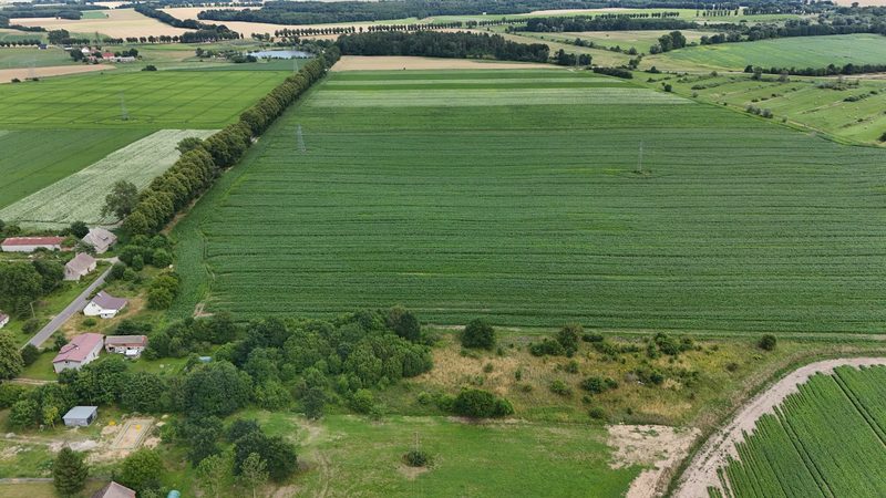Działka na sprzedaż 4 926 m²: Działka budowlana na skraju wsi w Ubysławicach, 15 km od Białogardu