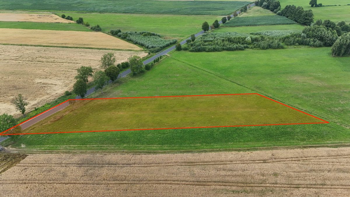 Działka rolna przy drodze wojewódzkiej w Łokaczu Małym, 2 km od Krzyża Wielkopolskiego