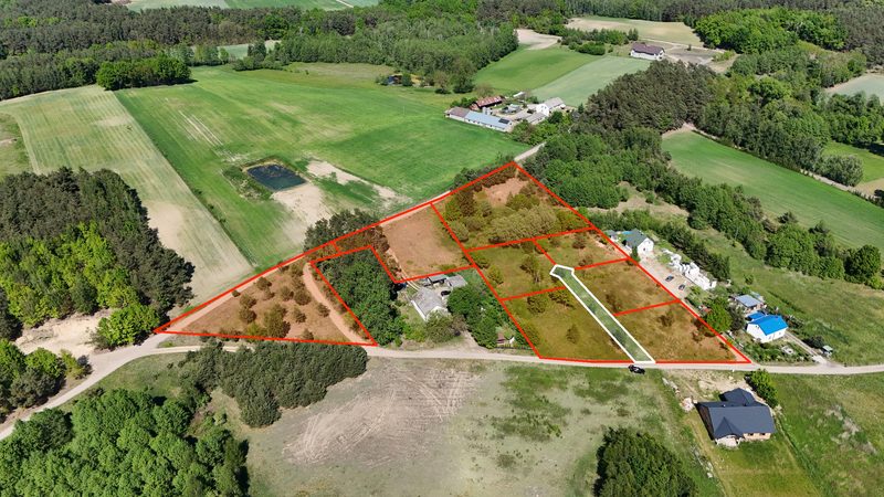Działka na sprzedaż 854 m²: Działki budowlane na sprzedaż w Grabinach