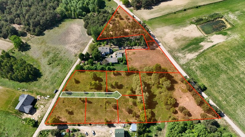 Działka na sprzedaż 854 m²: Działki budowlane na sprzedaż w Grabinach