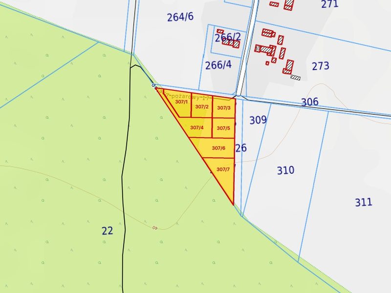 Działka na sprzedaż 891 m²: Działki budowlane przy lesie w Kłosowie, 7 km od Mieszkowic