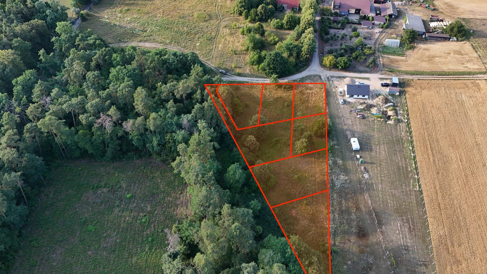 Działki budowlane przy lesie w Kłosowie, 7 km od Mieszkowic