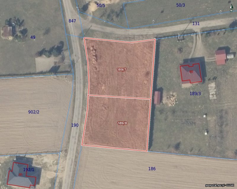 Działka na sprzedaż 1 418 m²: Dwie działki rolne przy asfaltowej drodze w Zielinie, 7 km od Mieszkowic