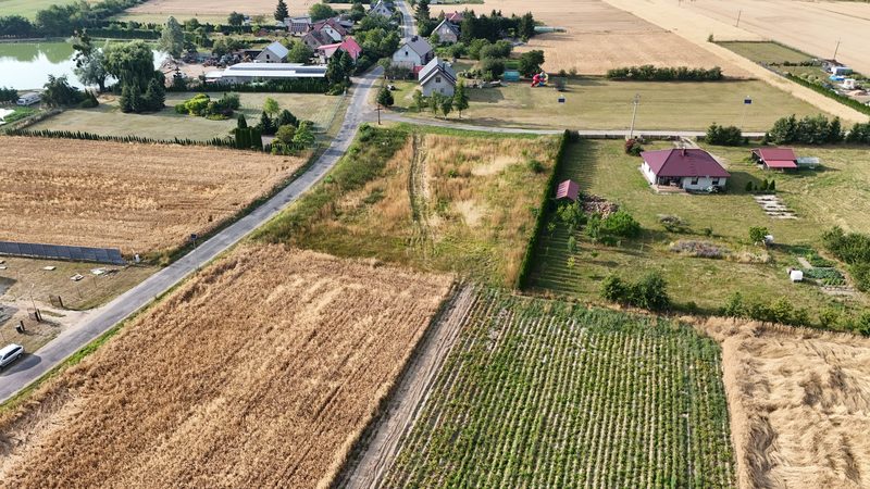 Działka na sprzedaż 1 418 m²: Dwie działki rolne przy asfaltowej drodze w Zielinie, 7 km od Mieszkowic