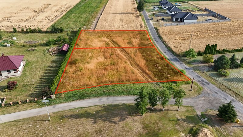 Działka na sprzedaż 1 418 m²: Dwie działki rolne przy asfaltowej drodze w Zielinie, 7 km od Mieszkowic