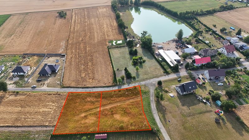 Działka na sprzedaż 1 418 m²: Dwie działki rolne przy asfaltowej drodze w Zielinie, 7 km od Mieszkowic