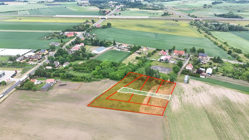 Działka na sprzedaż 579 m²: Siedem działek budowlanych z drogą wewnętrzną w Renicach, 7 km od Lipian